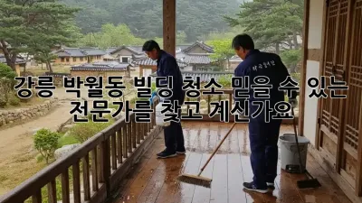 강릉 박월동 빌딩 청소: 믿을 수 있는 전문가를 찾고 계신가요?